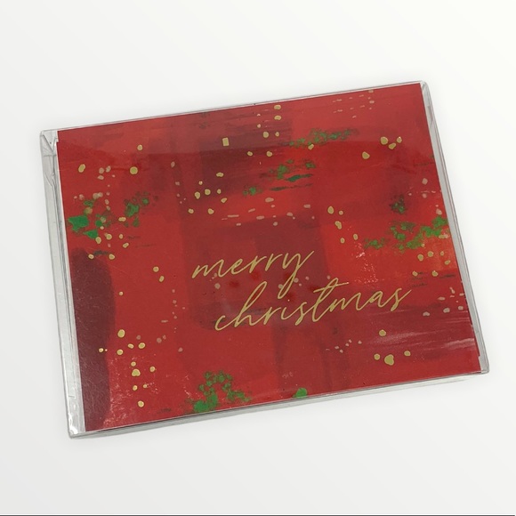 Paper Source "Merry Christmas" 10 Folded Cards and Envelopes - Picture 1 of 2